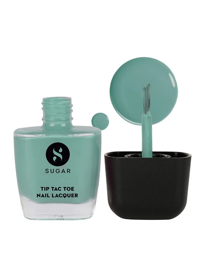 SUGAR Cosmetics Tip Tac Toe Nail Lacquer Classic | Long-lasting, 100% Chip-resistant & Glossy Finish | 10ml - 08 Sacred Sage - Image 1